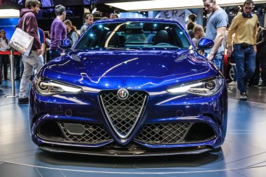 FRANKFURT - SEPT 2015: Alfa Romeo Giulia presented at IAA Intern