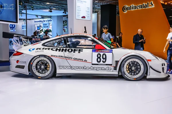 FRANKFURT - SEPT 2015: Porsche 911 997 GT3 RSR presented at IAA — ストック写真