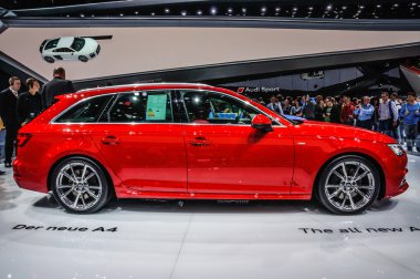 FRANKFURT - SEPT 2015: Audi A4 3.0 TDI quattro presented at IAA
