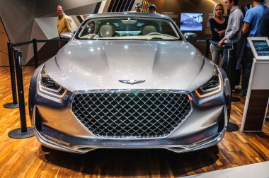 FRANKFURT - SEPT 2015: Hyundai Vision G Concept presented at IAA
