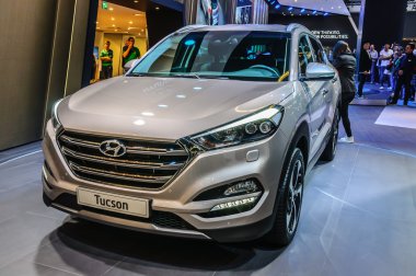 FRANKFURT - SEPT 2015: Hyundai Tucson presented at IAA Internati
