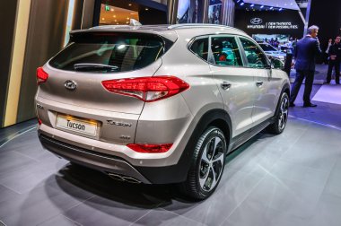 FRANKFURT - SEPT 2015: Hyundai Tucson presented at IAA Internati