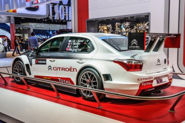FRANKFURT - SEPT 2015: Citroen C-Elysee WTCC presented at IAA In