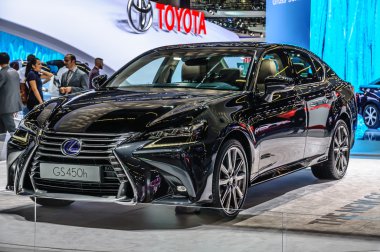 FRANKFURT - SEPT 2015: Lexus GS450h presented at IAA Internation
