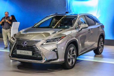 FRANKFURT - SEPT 2015: Lexus RX450h presented at IAA Internation