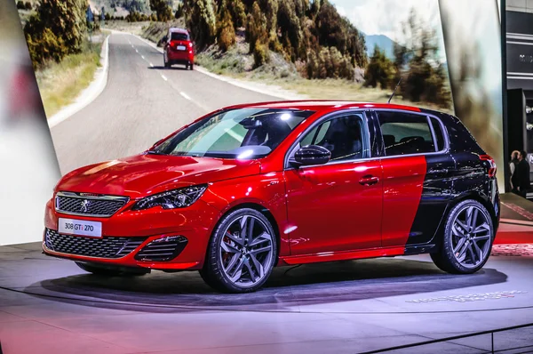 FRANKFURT - SEPT 2015: Peugeot 308 GTi 270 presented at IAA Inte — Stock Fotó