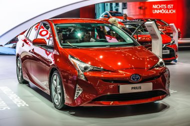 FRANKFURT - SEPT 2015: Toyta Prius presented at IAA Internationa