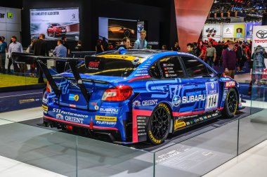 FRANKFURT - SEPT 2015: Subaru STI NBR Challenge presented at IAA