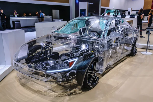 FRANKFURT - SEPT 2015: Tesla Model S concept prototype presented