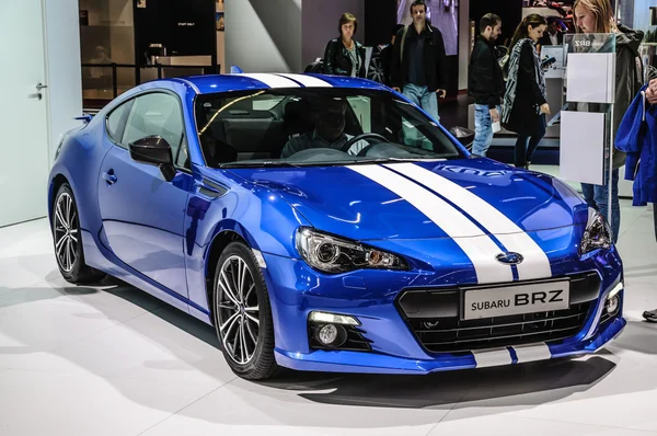 FRANKFURT - SEPT 2015: Subaru BRZ presented at IAA International — Stockfoto