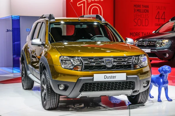FRANKFURT - SEPT 2015: Dacia Duster presented at IAA Internation — Stock fotografie
