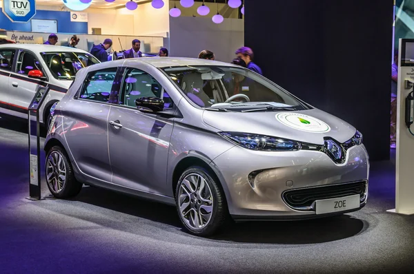 FRANKFURT - SEPT 2015: Renault ZOE presented at IAA Internationa — Stok fotoğraf