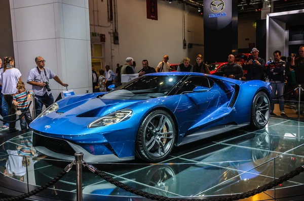 FRANKFURT - SEPT 2015: Ford GT supercar concept presented at IAA — Stock Photo, Image