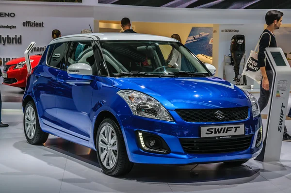 FRANKFURT - SEPT 2015: Suzuki Swift presented at IAA Internation — Stockfoto