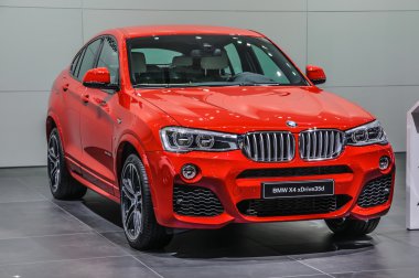 FRANKFURT - SEPT 2015: BMW X4 xDrive35d presented at IAA Interna