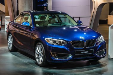 FRANKFURT - SEPT 2015: BMW 228i presented at IAA International M