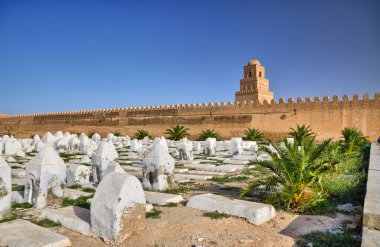 Eski Müslüman mezarlığı, Ulu Cami, Kairouan, Sahra Çölü,