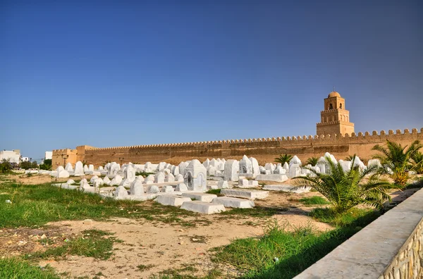 Antiguo cementerio musulmán, Gran Mezquita, Kairuán, Desierto del Sahara , —  Fotos de Stock