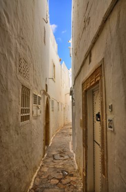 Eski Medina, Hammamet, Tunus, Mediterranea dar sokak
