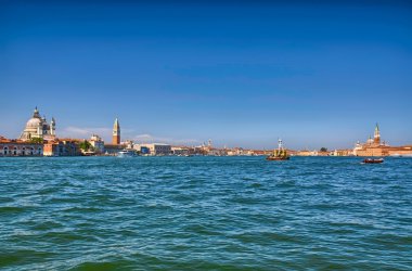 Venedik, İtalya, HDR güzel yaz Venedik Deniz Manzaralı