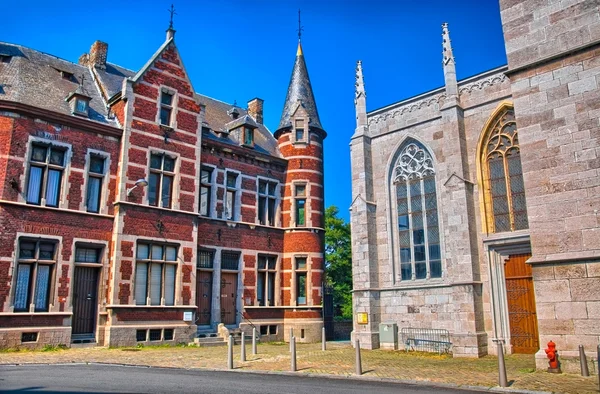 Svatý Martin kolegiátní kostel v Liege, Belgie, Benelux, Hdr — Stock fotografie