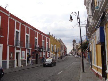 Puebla sokaklarında