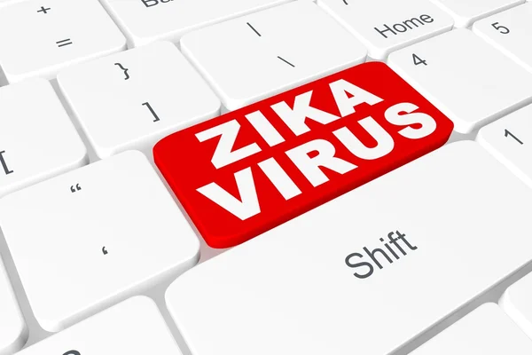 Bouton "Zika Virus" sur le clavier — Photo