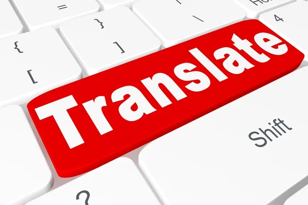 Button "Translate" on keyboard — Stock Photo, Image