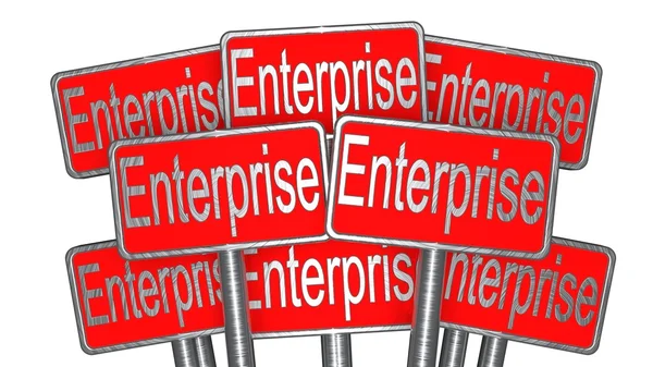 Enterprise - 3d desky — Stock fotografie