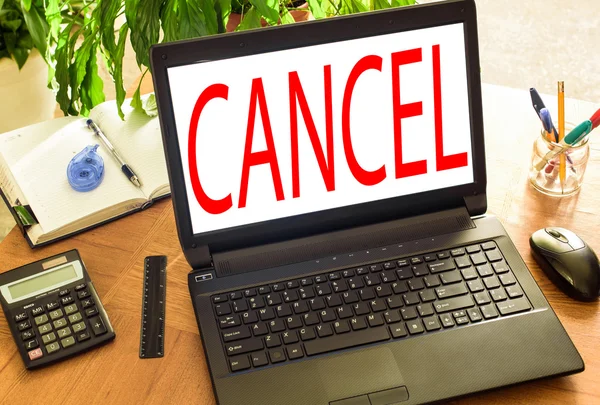 Cancel. Concept office — Stock Photo, Image