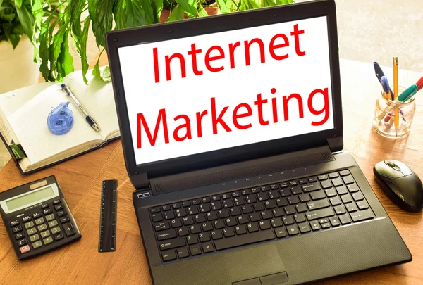 Marketing Internet. Bureau conceptuel — Photo