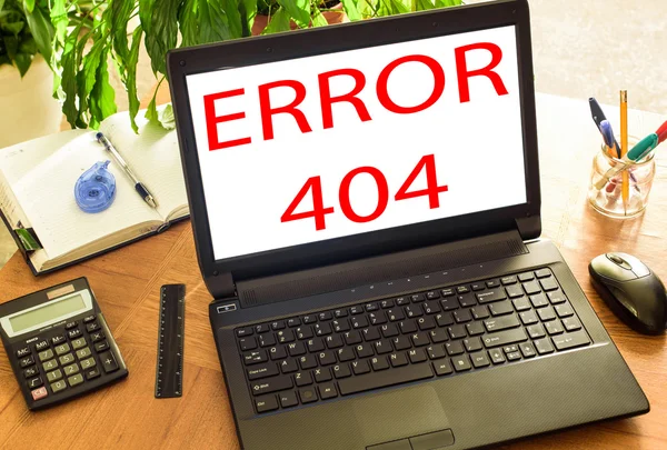 Fout 404. Concept Bureau — Stockfoto