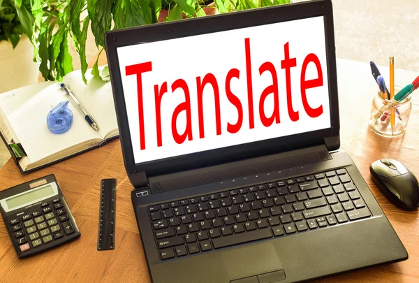 Translate. Concept office — Stock Photo, Image