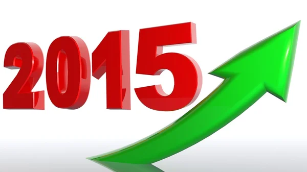 Темпы роста в 2015 году — стоковое фото