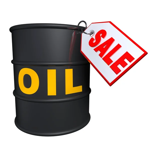 Barelů ropy se značkou — Stock fotografie