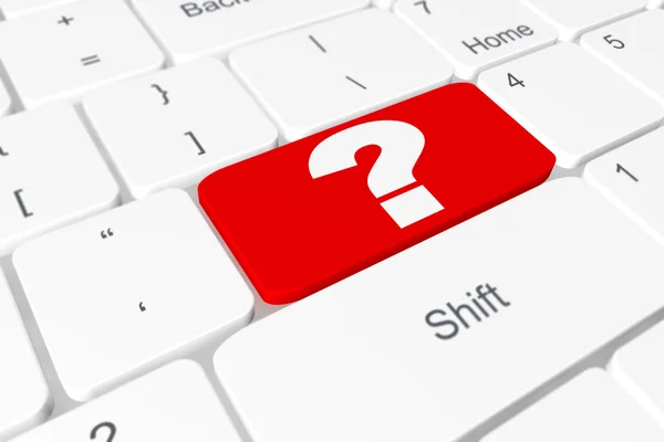 Button "question symbol" on keyboard — Stock Photo, Image