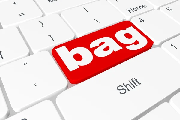 Button "bag" on keyboard — Stock Photo, Image