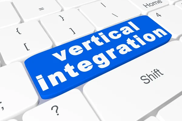 Knappen "vertikal integration" på tangentbordet — Stockfoto