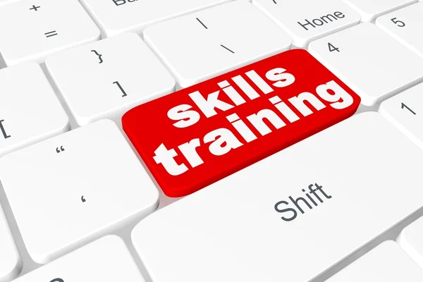 Taste "Skills Training" auf der Tastatur — Stockfoto