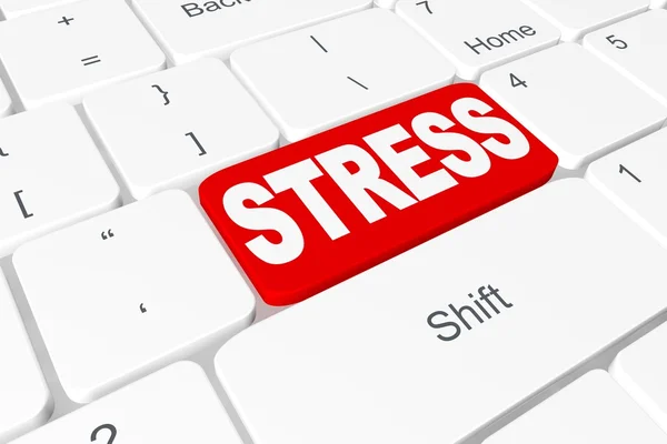 Button "stress" on keyboard — Stock Photo, Image