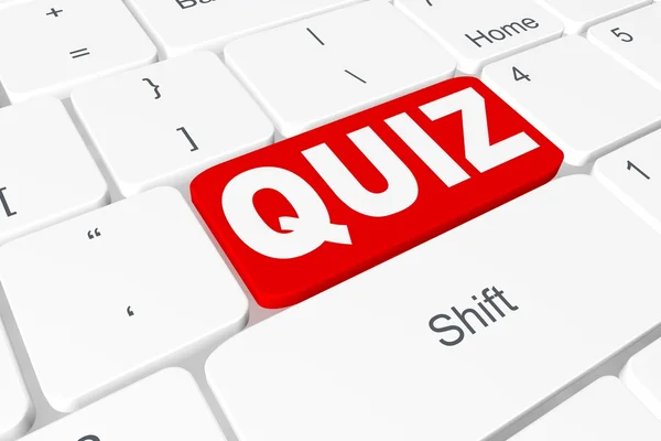Button "QUIZ" on keyboard — Stock Photo, Image