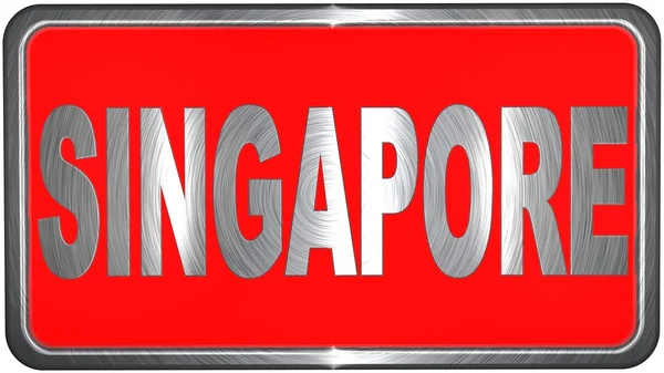 Conceito de Singapura — Fotografia de Stock