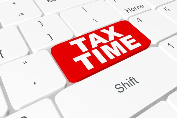 Botón "tax time" en el teclado — Foto de Stock