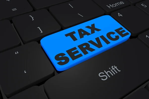 Knop "Tax service" op toetsenbord — Stockfoto