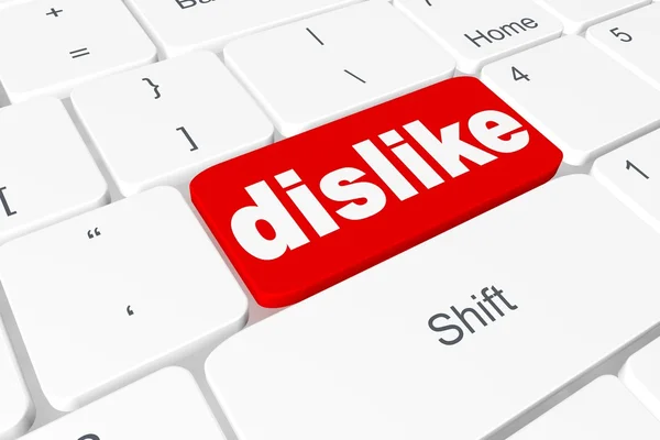 Κουμπί "dislike" στο πληκτρολόγιο — Φωτογραφία Αρχείου