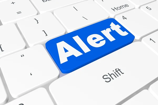 Button "alert" on keyboard — Stock Photo, Image