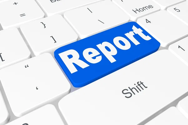 Button "report" on keyboard — Stock Photo, Image