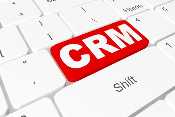 Кнопка "CRM" на клавиатуре — стоковое фото