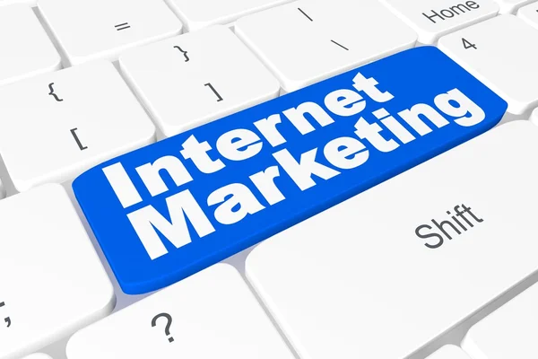 Button "Internet marketing" on keyboard — Stock Photo, Image