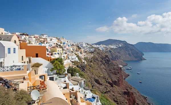 Santorini - O olhar de Oia para o leste — Fotografia de Stock